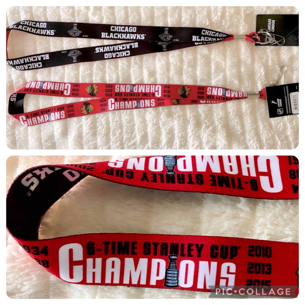 Stanley Cup Chicago Blackhawks Lanyards (set of 2), Stanley 6x Winners
